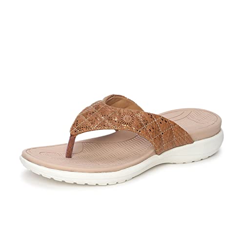 Image of Marc Loire Women's Comfortable Flip Flop Casual T-Strap Flats Slippers