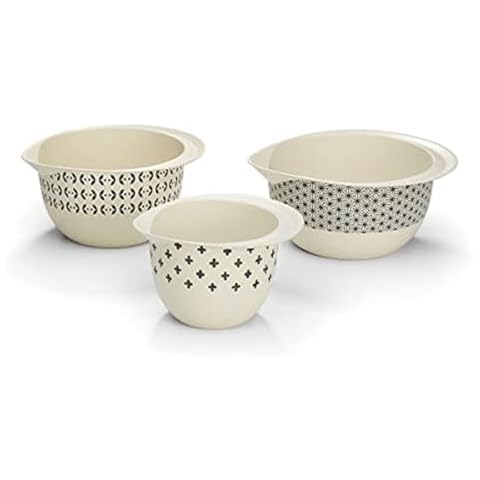 Cuisinart Bamboo Mixing Bowls Set Cover