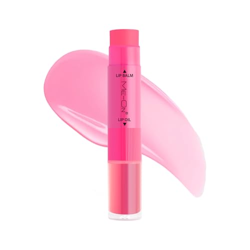 Image of ME-ON Juicy Lips Duo | pH Lip Balm + Lip Oil Combo | Hydrating & Nourishing | Non-Sticky Gloss | For Dry & Chapped Lips | Soft, Glossy Finish | Travel-Friendly Lip Care (6.1 gm, Strawberry)