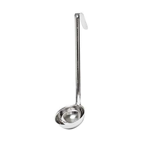 Restaurant Essentials 8 oz stainless steel one-piece ladle, comes in each