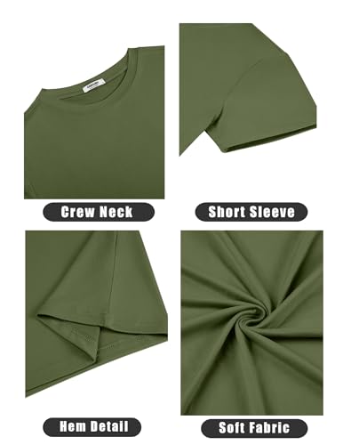 coofandy men39s short sleeve t-shirts crew neck casual summer t shirts 1-3 pack basic tee shirt