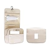 FRIENDLY VOYAGE: Ce sac de toilette de voyage suspendu présente un design adapté aux voyages qui s'intègre parfaitement dans votre valise ou votre bagage à main, vous permettant d'emporter vos essentiels partout