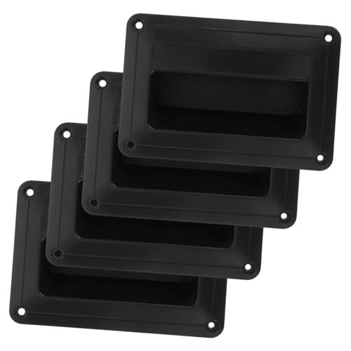 MOLUCKFU 4pcs Small Plastic Speaker Side Handle Audio Speaker Handles for Stage Equipment Replacement Easy Installation Sturdy Grip