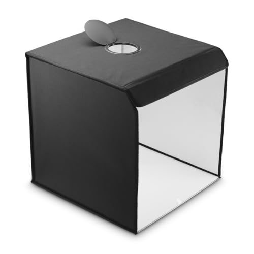 Hama Fotobox, 50x50 cm (Fotostudio, Mini Fotostudio, Lichtbox, Light Box, Light Box mini, White Box, Greenscreen, Lichtzelt, Fotow&uuml;rfel, f&uuml;r Produktfotografie, Influencer Zubeh&ouml;r, mobil, faltbar) wei&szlig;
