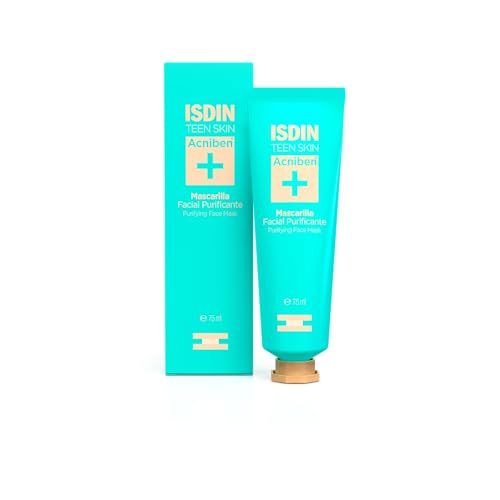 ISDIN Acniben Maschera Viso Purificante (75 ml) | Deterge in Profondità e Aiuta a Ridurre Brufoli e Punti Neri | Aiuta a Opacizzare la Pelle