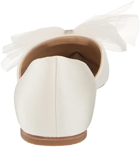 Badgley Mischka Women's Fergie Ballet Flat, Soft White Satin, 8.5 | Image 2