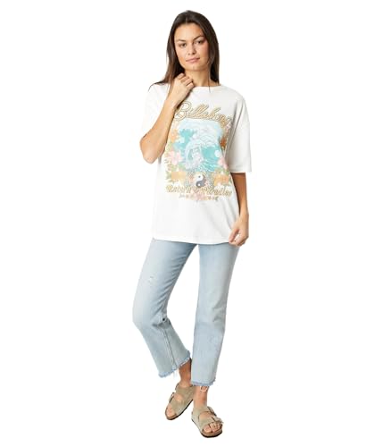 T-Shirt surdimensionné Femme Billabong Premium Graphic Tee en coton doux