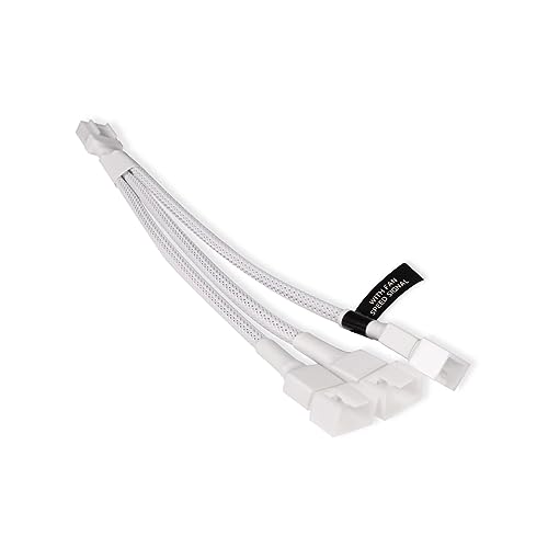 Alphacool Y-Splitter 4-Pin to 3X 4-Pin PWM, 15cm, White