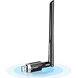 【EMPFANGEN UND SENDE WIFI】 AP-Modus: Stecken Sie den usb wlan stick in einen vernetzten Computer und wechseln Sie den Modus zum AP, dann können Sie den als WLAN-Router verwenden und der kann Signal aussenden. / Staion-Modus: Dieser usb wifi stick kann im Station-Modus auf Computer und Laptops als Signalempfänger verwendet werden,um sich von kabelgebundenen Verbindungen zu befreien.