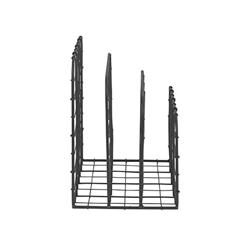 Spectrum Diversified A75076 Plate Rack, Lid Holder Bakeware Kitchen Cabinet Cupboard Organizer, One, Industrial Gray #TOP5