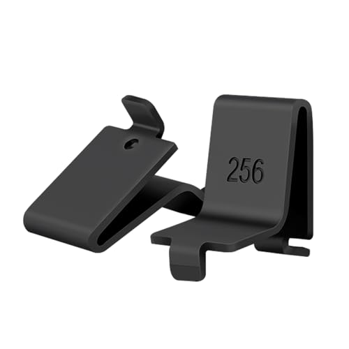Image of Lenink 256P-ZC Adjustable Pilaster Shelf Clip, 28 Pcs Black Shelving Brackets Clips for Metal and Wood Shelving