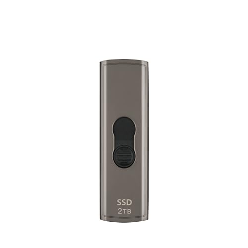 Transcend 2To ESD330C SSD Portable, 1050 Mo/s, boîtier métallique, USB-C