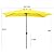 MEWAY Rectangular Patio Umbrella Outdoor Umbrella with Push Button Tilt and Crank Lift System, Market Umbrella 6 Sturdy Ribs UV Protection for Table, Deck, Pool, Backyard, Garden(6.5x10 ft, Yellow)