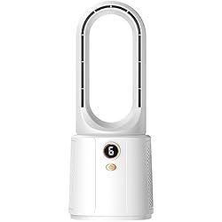 Ventilador Xiaomi Sin Aspas Amazon Ventilador sin aspas de escritorio Xiaomi 2000mAh Pantalla LED Enfriador de escritorio Refrigeración for el hogar Aire acondicionado portátil Carga USB