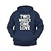 Quipo Two Wheels One Love Motorcycle Biker Hoodie – 4 Colors – Motorcycle Rider Sweatshirt - MotoBearZ Premium Biker Hoodie Multicolor