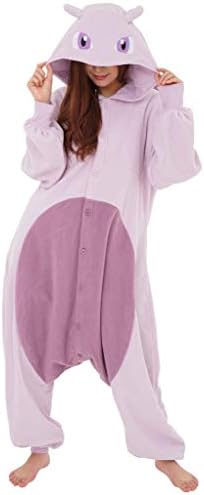 Mewtwo Pokemon Kigurumi Onesie (Adult One Size Fits All) Purple