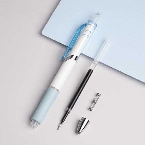 5 bolígrafos retráctiles de tinta negra de gel miniatura 2