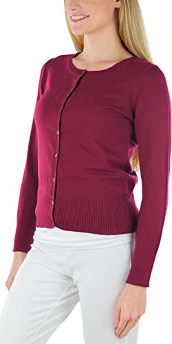 Image of ToBeInStyle Women's Long Sleeve Button Down V-Neck Cardigan