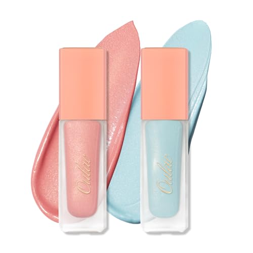Oulac Liquid Eyeshadow Satin Finish - Multi-Use Eyeshadow Eye Primer Liquid Blush, Pink, Blue, 5.4 ml (Pack of 2)