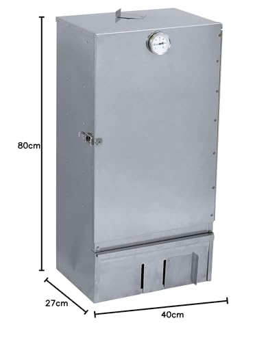 Foto von Massiver Edelstahl Räucherofen/Räucherschrank - 80 cm Höhe - in Deutschland gefertigt