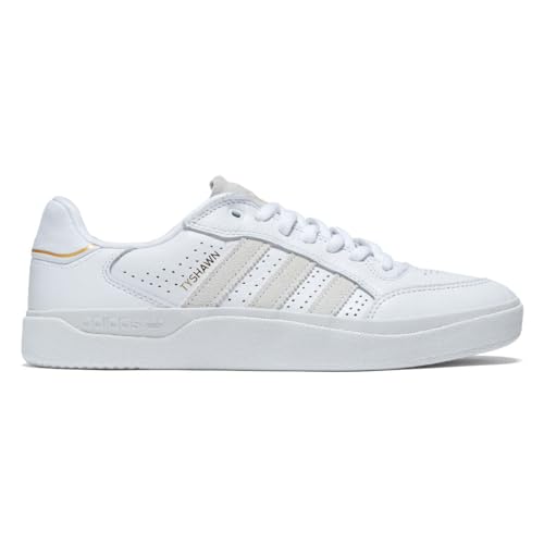 adidas Tyshawn Low Shoes - FTWR White/FTWR White/Gold Metallic - 8.5
