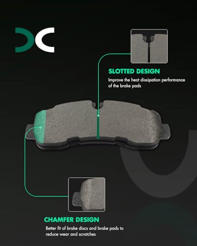 Image of SCITOO D2281 Rear Metal Brake Pads Sets w /Hardware Replacement For Ford For Transit-350 HD 2020-2022