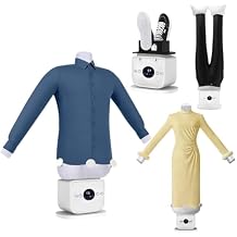 Automatic Ironing Machine, 8 Minutes Quick Ironed Dry Steamer,Portable Steam Iron, Shirt Dryer and Hands-Free Wrinkle Remover for Trousers/T-Shirts/Shoes/Skirt/Infants and Kids.