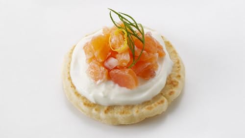 French Cocktail Blinis for Caviar - Frozen Appetizer Pancakes for Specialty Foods - 1.25 inch / 30 per pack (4.76 ounce (136 grams))