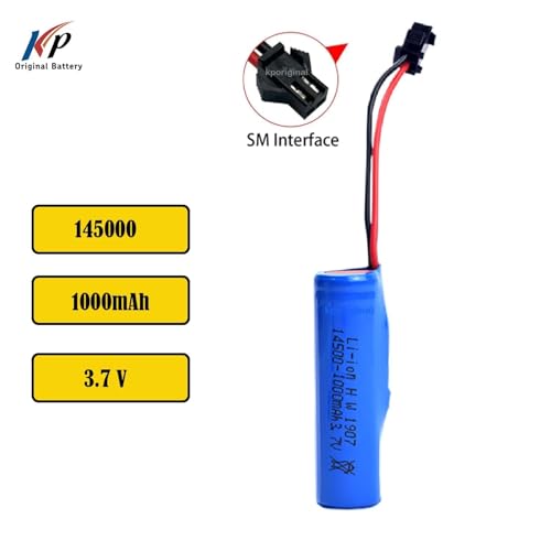 Image of KP Original 3.7V 1000mAh Lipo Battery with USB Charging Cable RC Toy Car Battery SM-2P Plug for TB202 TB201 TM201 TM202 TC141 DE35 DE38 DE40 DE50 RC Cars, Trucks, Stunt Vehicles (2PCS Battery+1USB)