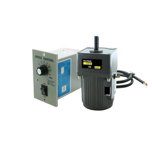 Moteur asynchrone à engrenages 40W AC 110v arbre 12mm contrôleur