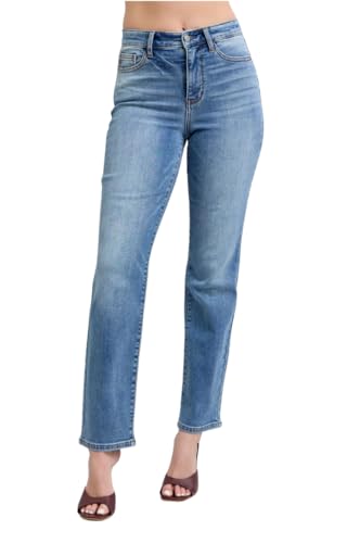 Judy Blue Thermal Straight Jeans