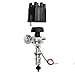 Pertronix D133700 Flame-Thrower Plug and Play Vacuum Advance Black Cap Billet Electronic Distributor with Ignitor II Technology for Ford FE 352-428