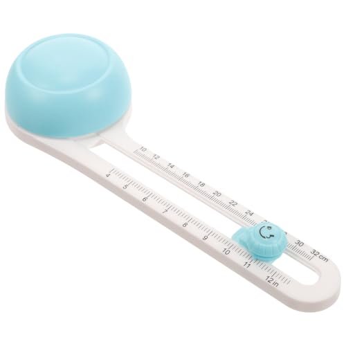 Tofficu Cortador Circular de Papel Azul para Manualidades, Herramienta de Corte Ajustable para Proyectos DIY Escolares y Oficina, Cortador Giratorio para Álbumes y Tarjetas, Accesorio