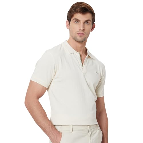 Image of MUFTI Mens Polo Collar Half Sleeve Slim Fit T-Shirts