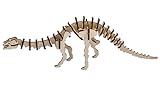 3D-Puzzle Kleiner Dinosaurier Holz Natur 3D Holzpuzzle Dino (Diplodocus)