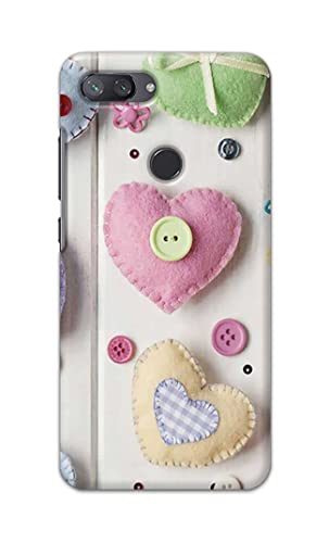 Image of PRINTFIDAA Heart Shape Hard Back Cover for Mi 8 Lite /Mi 8 Youth /Mi 8X Back Cover -(P6) KAT1010
