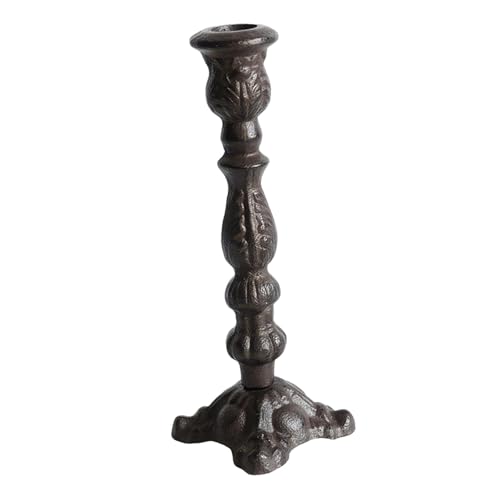 Bougeoir en fonte stable pour sécuriser vos bougies et embellir votre table de fête