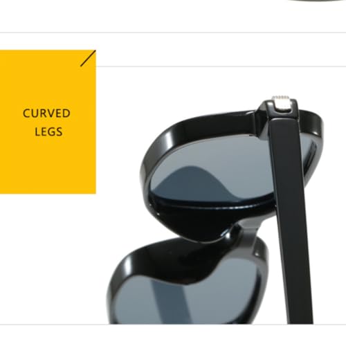 Lunettes de soleil rétro à verres dégradés blanc gris unisexe