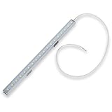 12V-24V Wide Voltage Range Aluminum Rigid DC 12 Volt to 24 Volt Lighting LED 11.8' LED Light Bar Lamp Strip Under-Cabinet Marine Solar Off Grid Low Voltage Battery Light Tube PC Cover 18x 5050 Chip