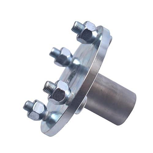 Image of 4 inch x 4 inch Go-Kart Live Axle Hub with 1 inch to 3 /4 inch Step-Down - 1 /4 inch Keyed Shaft, 8 Inch Rear Front Wheel, x4 Lug Set Kit(1PCS)