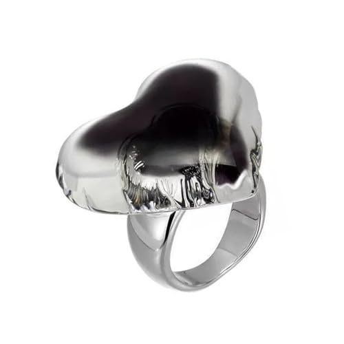 Bague coeur ajustable en alliage de haute qualité pour toutes les fêtes de mode