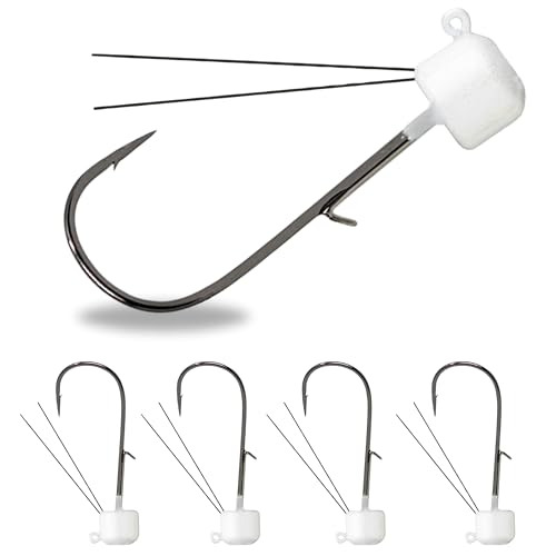 Image of Reaction Tackle Tungsten Mushroom Head Ned Rig Shroom Jig Heads (5-Pack)