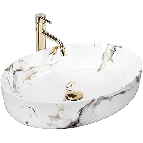Rea Queen Carrara Ceramic Bathroom Sink Cover