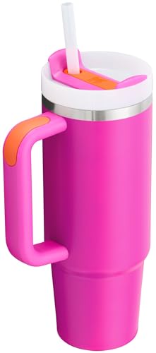 Image of Stanley Quencher H2.0 Tumbler with Handle and Straw 30 oz | Flowstate 3-Position Lid | Cup Holder Compatible for Travel | Insulated Stainless Steel Cup | BPA-Free | Vivid Violet