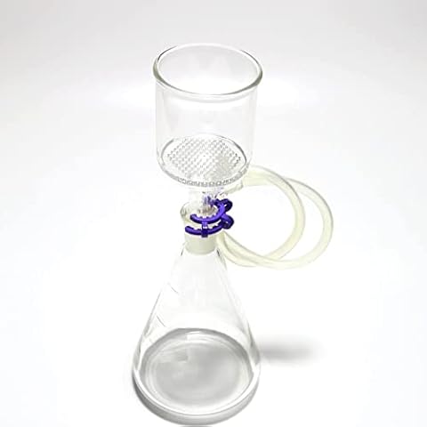 Dinglab,500ml,24/40,Suction Filtration Device,47mm Buchner Funnel & Glass Flask Cover