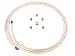 10 Ft Roll of 1/4" (.028" Wall) Copper/Cupronickel Brake Line Tubing with fittings & union