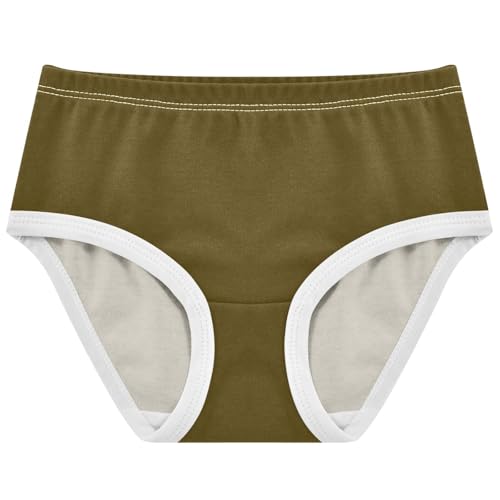 Joisal Girls Underwear Toddlers 2t Cotton Cute Panties Girl Funny Kids Undies Briefs Coffee Brown