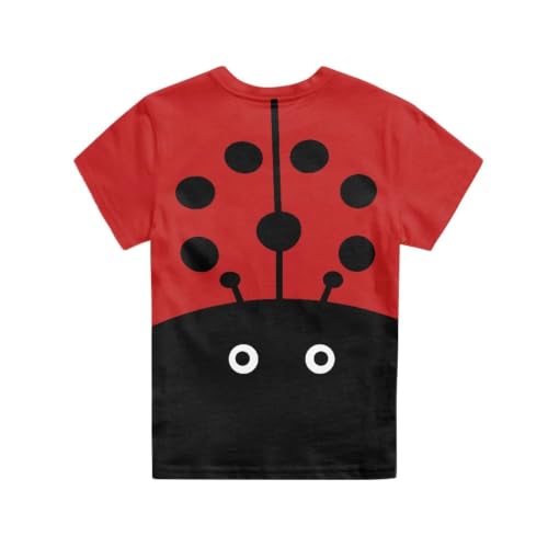 Image of Xhuibop Kids Tshirts Girls Boys 3-16 Years Summer Clothes for Teens Loose Fitting Tops