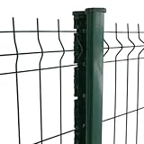 poteau panneau rigide dirickx piquet de clôture, poteau de clôture, grillage, poteaux métalliques, fixation grillage, clôture jardin, accessoires clôture