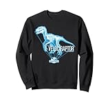 Jurassic World Velociraptor in Blue Long Crewneck Sweatshirt Sweatshirt